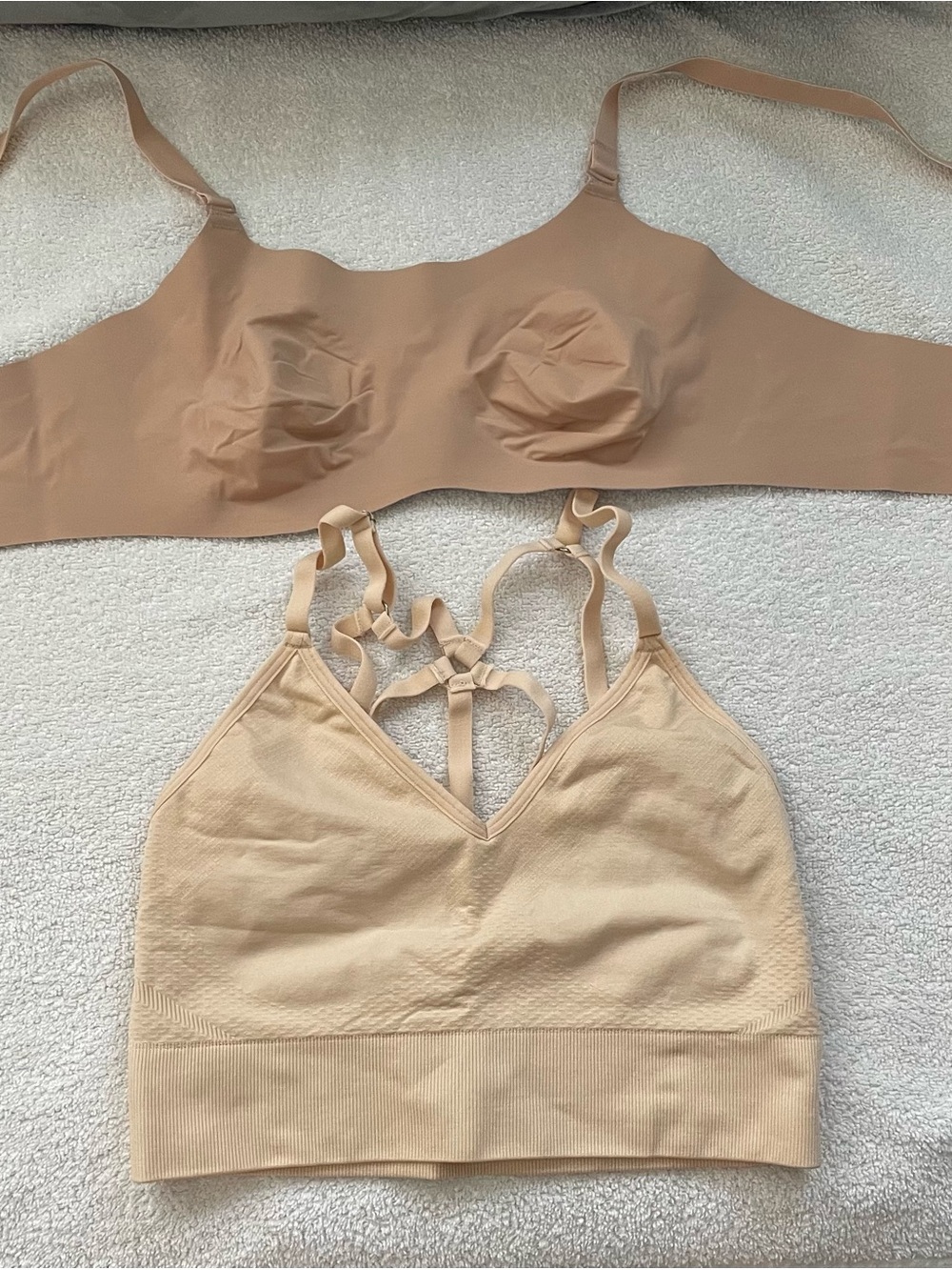 knix Nude Seamless Bralette & Ribbed Crop Tank Duo